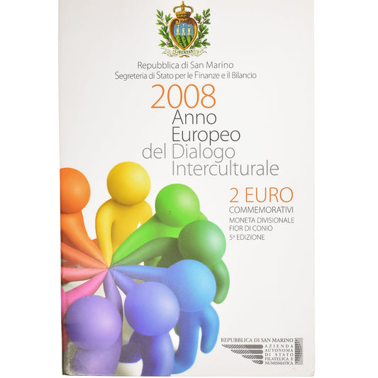 San Marino,
2 euro,
2008