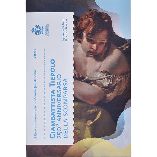San Marino,
2 euro,
250 Jahre vor Giambattista Tiepolos Tod