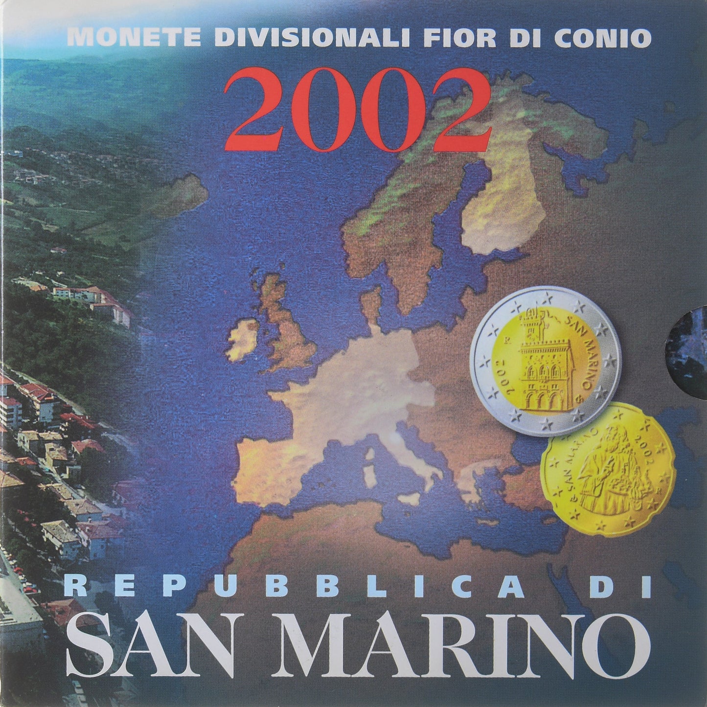 San Marino,
Setze 1 ct. - 2 euro,
Seria Divisionnelle