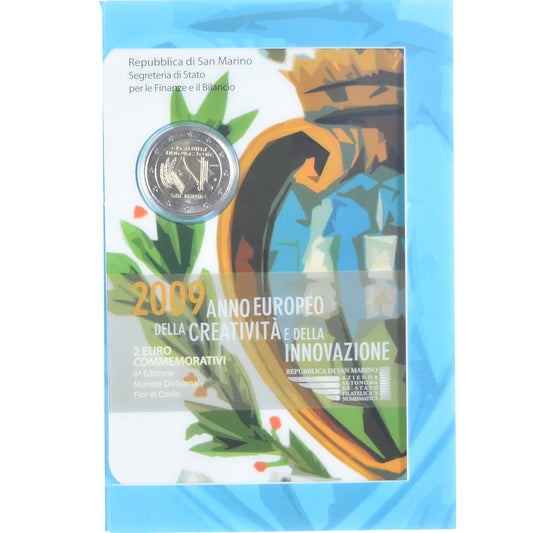 San Marino,
2 euro,
2009