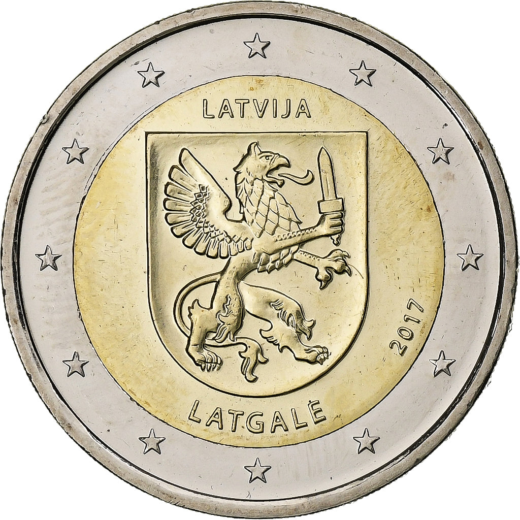 Litwa,
2 euro,
Łatgalia
