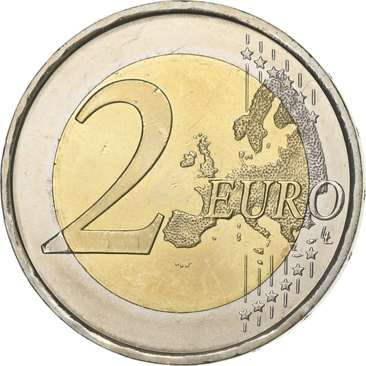 Hiszpan,
2 euro,
30 Jahre alternatyw. Drapeau Europeen