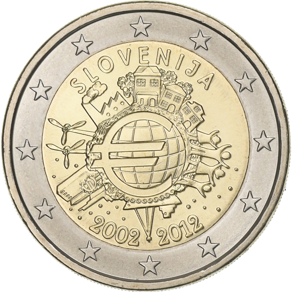 Słowenia,
2 euro,
2012
