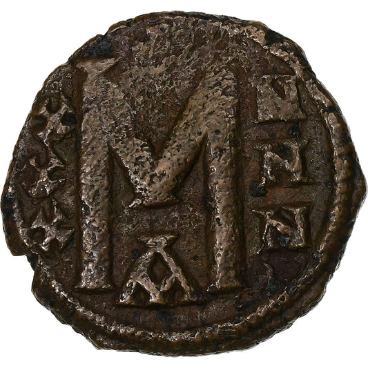 Leon V z Konstantynem,
Follis,
813-820