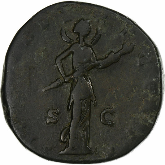 Diwa Faustyna II,
Sestercjusz,
176-180