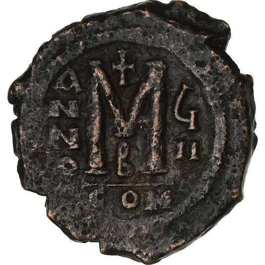 Maurycy Tyberiusz,
Follis,
588-589