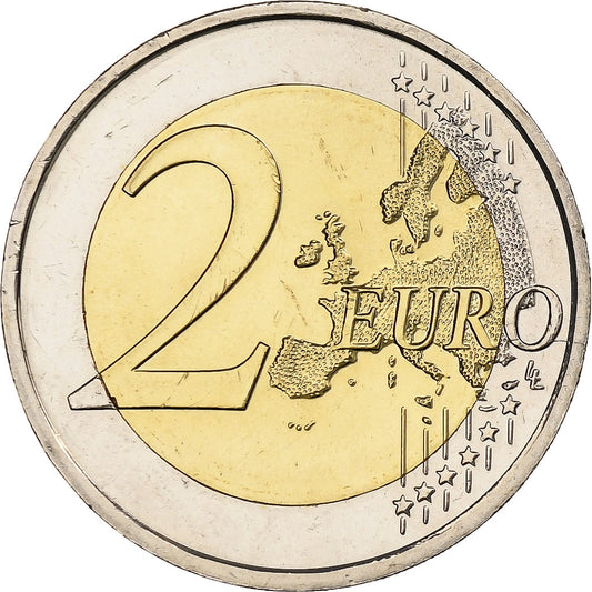 Słowak,
2 euro,
30 Jahre vor dem Drapeau de l'UE
