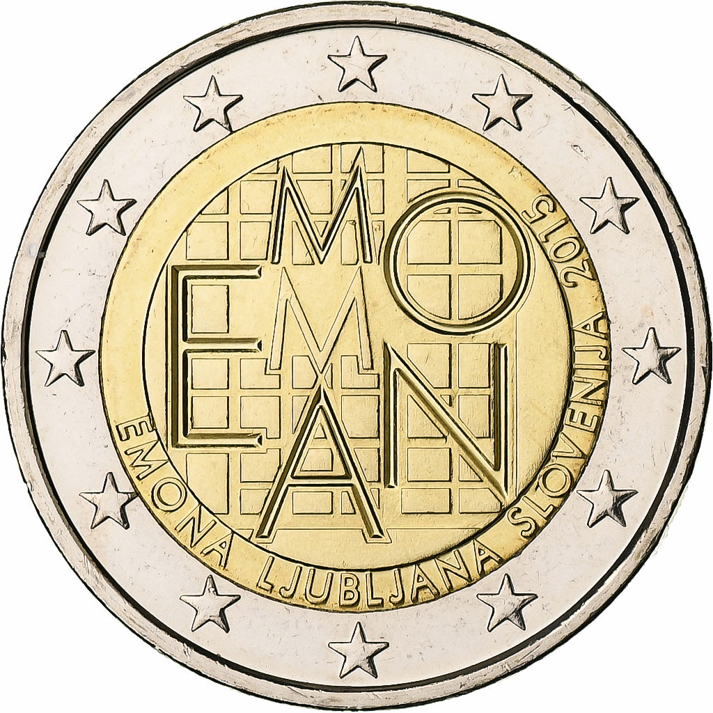 Słowenia,
2 euro,
Emona Lublana