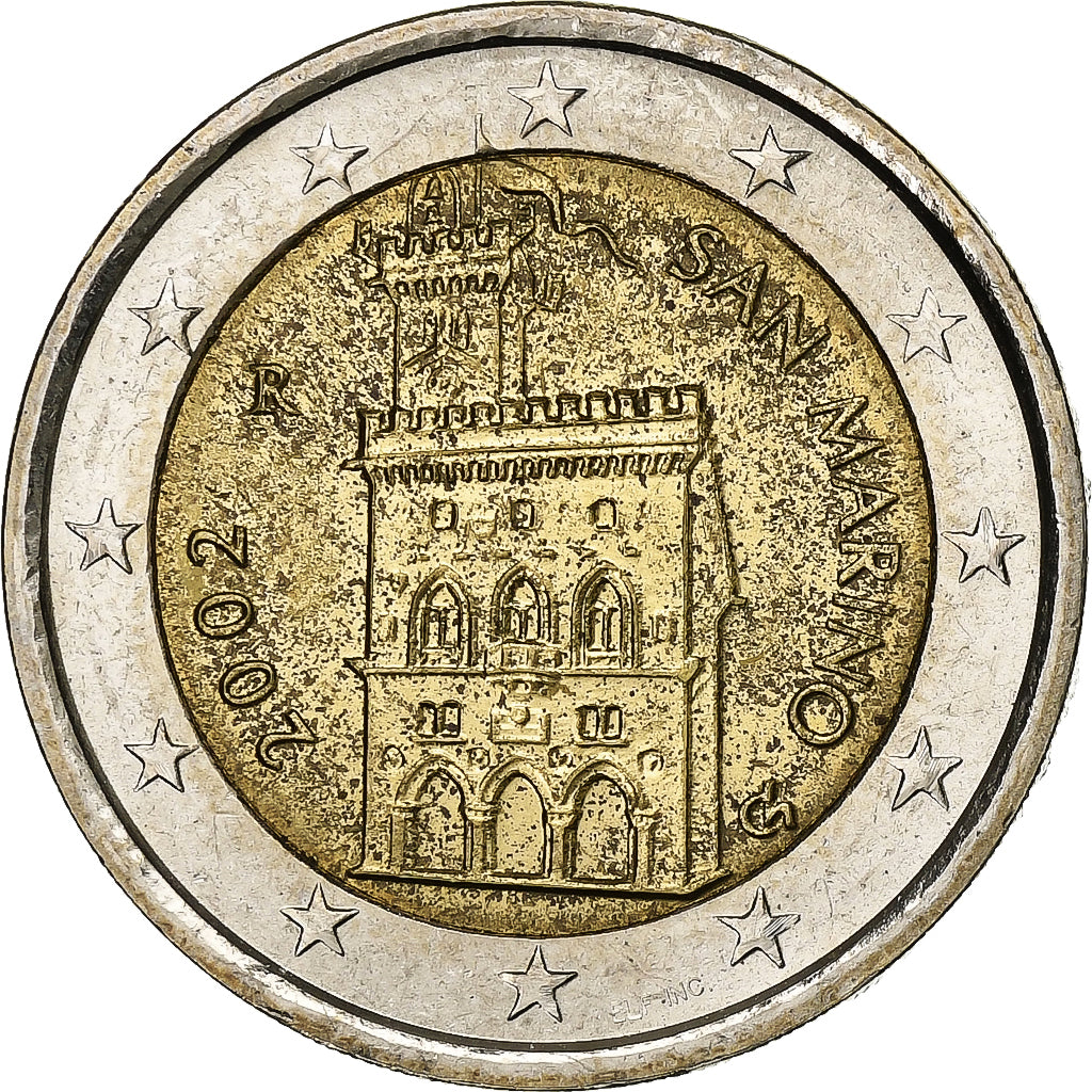 San Marino,
2 euro,
2002