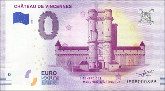 0 euro Chateau de Vincennes 2018.1