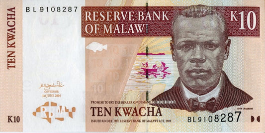 Malawi 10 kwacha Czytanie 2004 P-51a