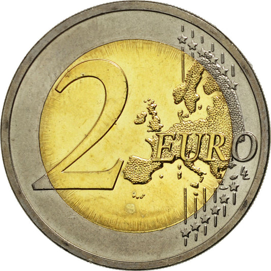 Słowenia,
2 euro,
10 Jahre Euro