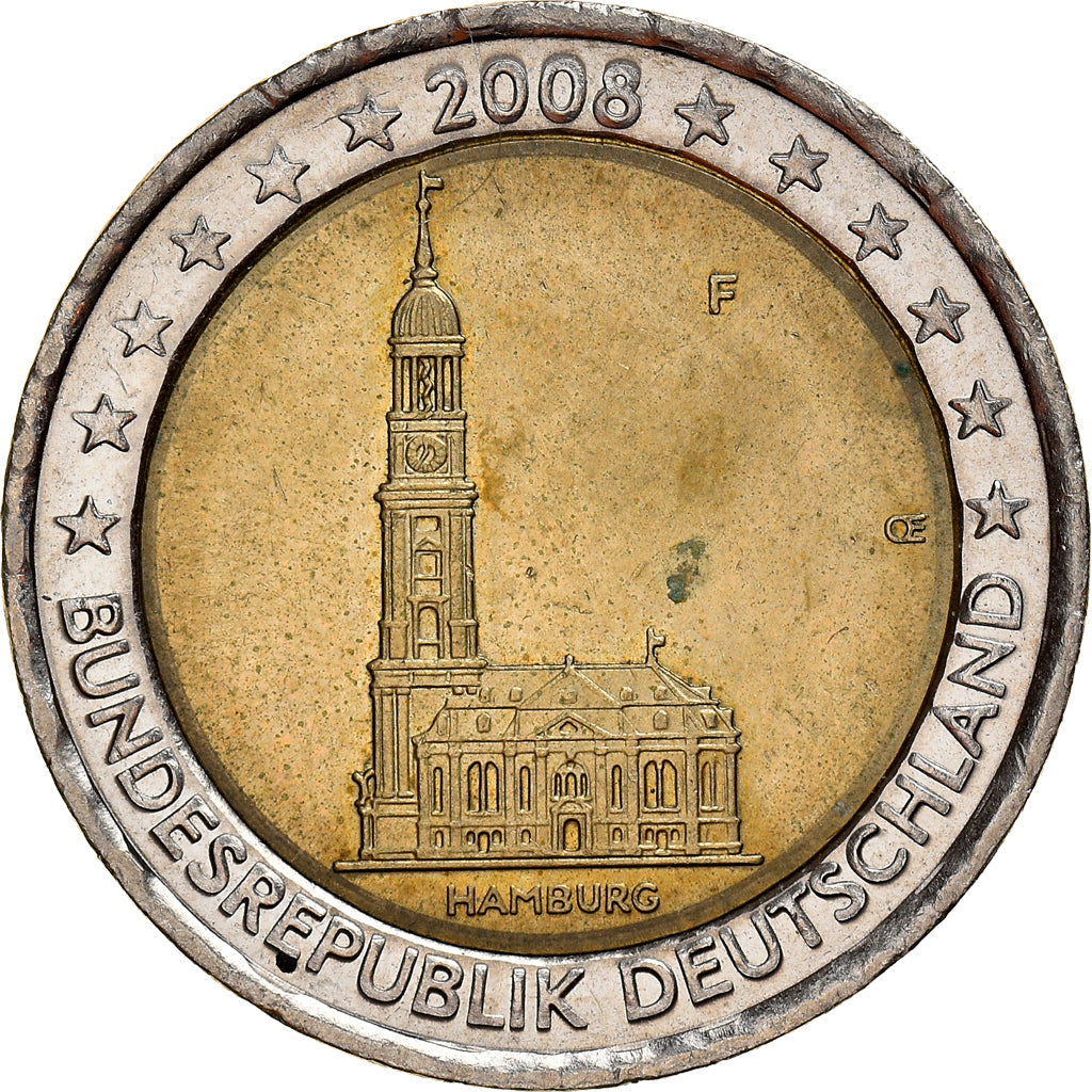 Niemcy,
2 euro,
2008