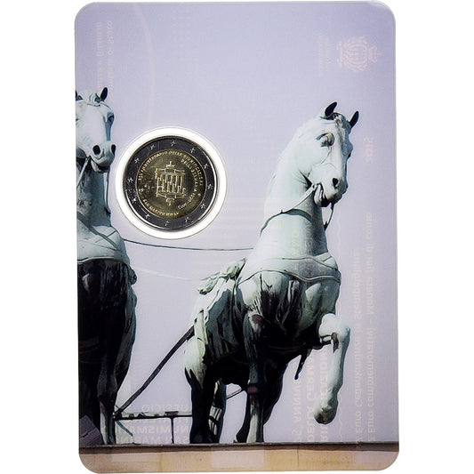 San Marino,
2 euro,
25 Jahre Deutsche Einheit