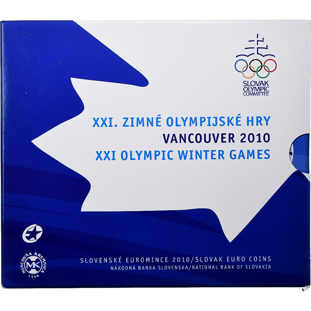 Słowak,
Setze 1 ct. - 2 Euro + Jeton,
Olympische Winterspiele w Vancouver