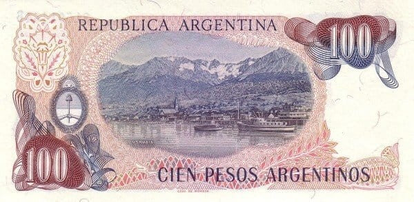 Argentyna 100 peso Ushuaia 1983 P-315a