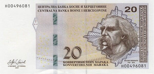 Bośnia i Hercegowina 20 KM Instrument 2019 P-83b
