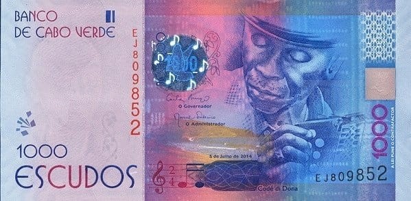 Cabo Verde 1000 Code di Dona 2014 P-73