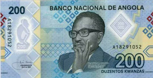 Angola 200 kwanza Czarne skały 2020 P-159a