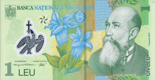 Rumunia 1 leu Nicolas Iorga 2022 P-117n