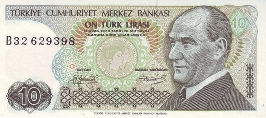 Turcja 10 lira Dzieci 1979+ P-192