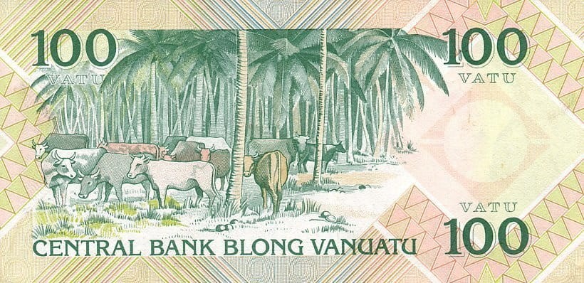 Vanuatu 100 Vatu Bydło 1982 P-1