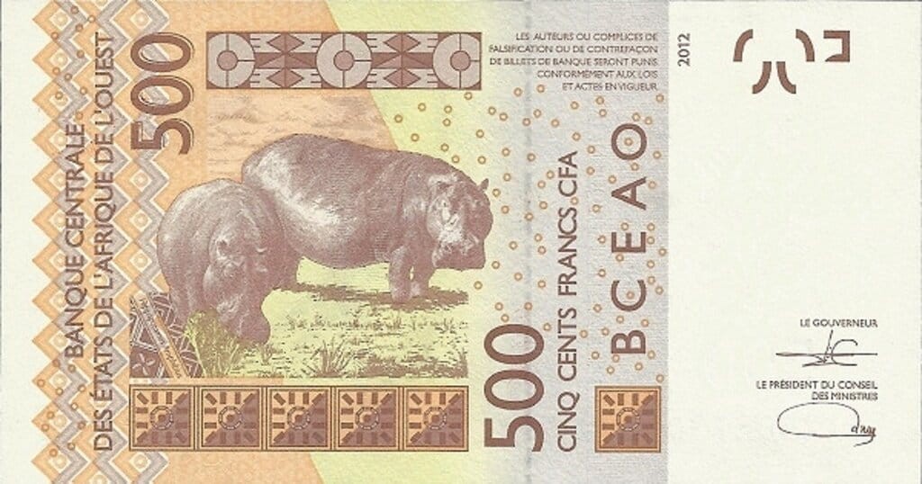 Wybrzeże Kości Słoniowej 500 fr Hipo 2021 P-119Aj