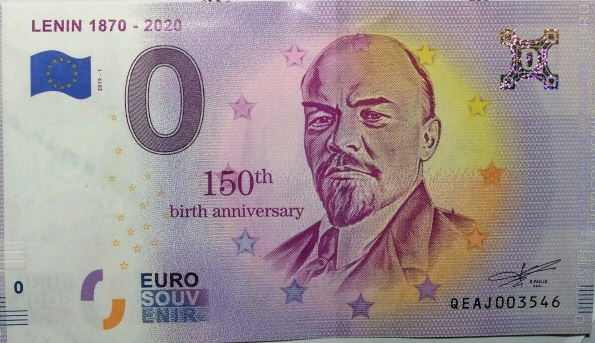 0 euro Lenin 1870-2020 2019.1