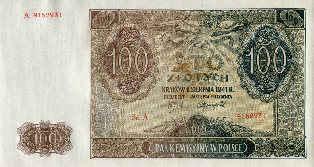 100 zł Panorama Lwowa 1941 P-103a A