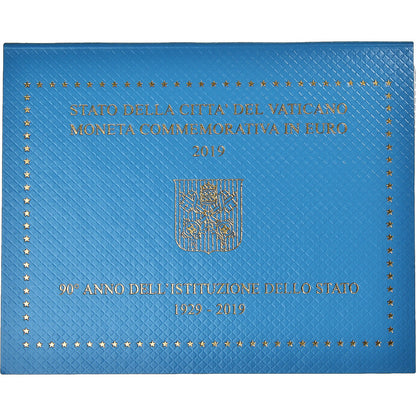 Watykan, 
  
  2 euro, 
  
  90 Jahre nach der Stiftung des Staates des Vatikans