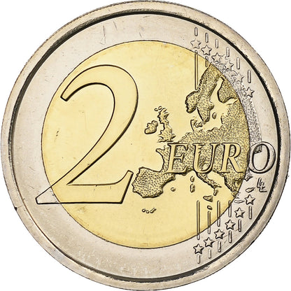 Słowenia, 
  
  2 euro, 
  
  30 Jahre vor dem Drapeau de l'UE