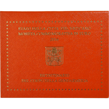 Watykan, 
  
  2 euro, 
  
  Żandarmeria Zweihundertjahrfeier der Vatikanischen