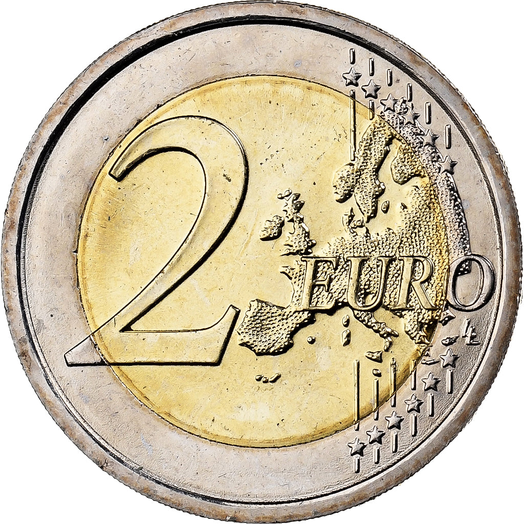 San Marino, 
  
  2 euro, 
  
  Koloriert