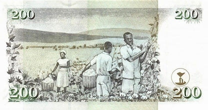 Kenia 200 szylingów Zbiory bawełny 2010 P-49e