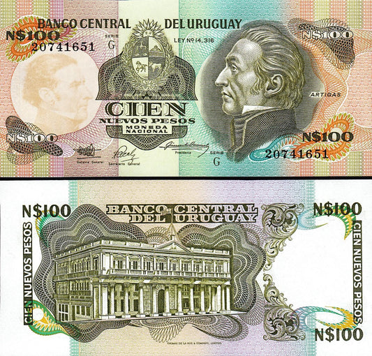 Urugwaj 100 peso Artigas 1987 P-62