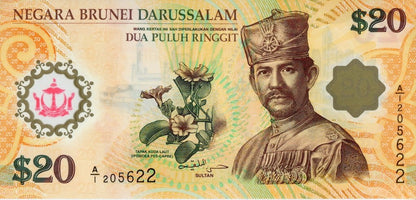 Brunei 20 ringgit 40 lat unii walutowej 2007 P-34a