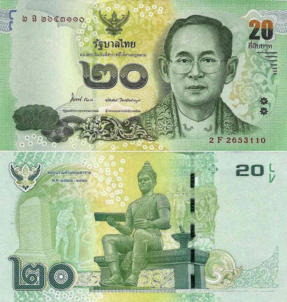 Tajlandia 20 bahtów Statua 2013 P-118