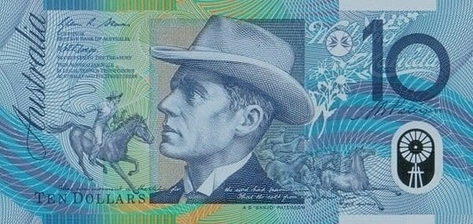Australia 10 dolarów Banjo Paterson 2008 P-58e