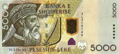 Albania 5000 leke Smok 2013 P-75b