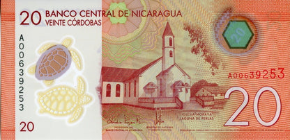 Nikaragua 20 kordob Festiwal Moya 2014 P-210