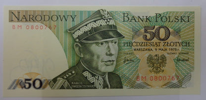 PRL 50 zł Karol Świerczewski 1975 P-142a.2 BM