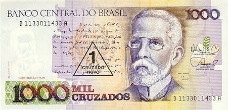 Brazylia 1000 cruzados novo Rio de Janeiro 1989 P-216b