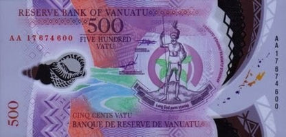 Vanuatu 500 Vatu Taniec 2017 P-18