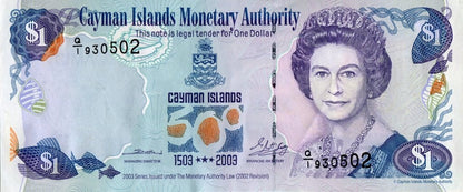 Kajmany 1 $ 500 lat odkrycia Kajmanów 2003 P-30a