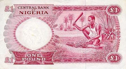 Nigeria 1 funt rolnik 1967 P-8