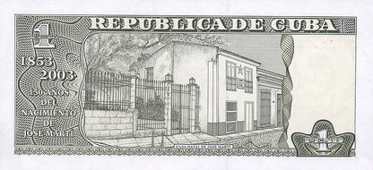 Kuba 1 Peso 150 rocznica J. Marti 2003 P-125