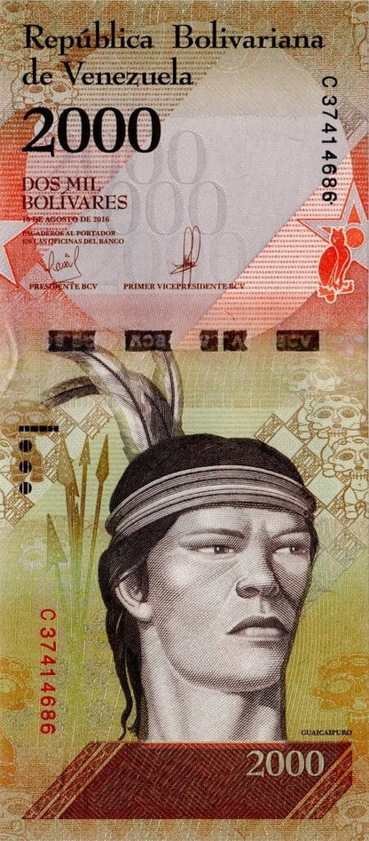 Wenezuela 2000 Boliwarów Orzeł 2016 P-96b