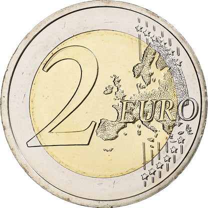 Słowak, 
  
  2 euro, 
  
  25. Jahrestag der Republik