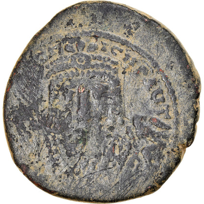 Maurycy Tyberiusz, 
  
  Follis, 
  
  594-595