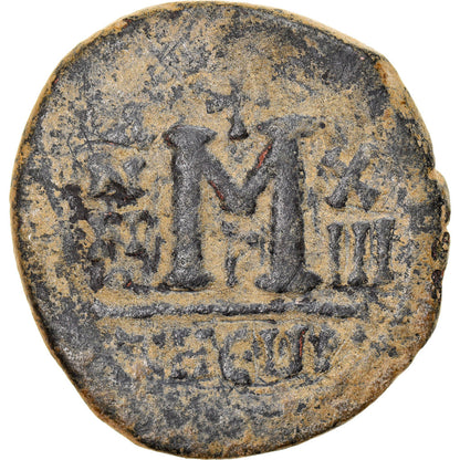 Maurycy Tyberiusz, 
  
  Follis, 
  
  594-595